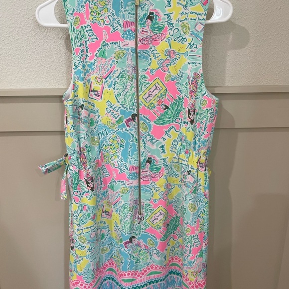 Lilly Pulitzer Marli Stretch Shift Dress Size 2 Pop Up in the Beginning Print - Picture 10 of 14